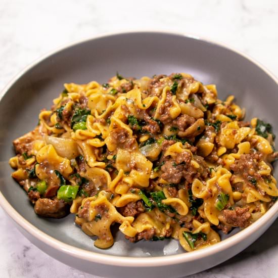 One-Pot Beef Stroganoff