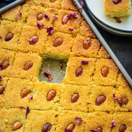 Basbousa – Sweet Semolina Cake