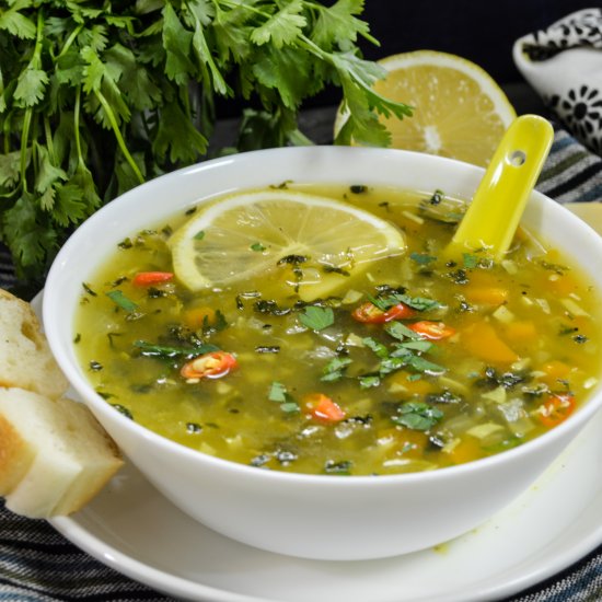 Lemon Coriander Soup