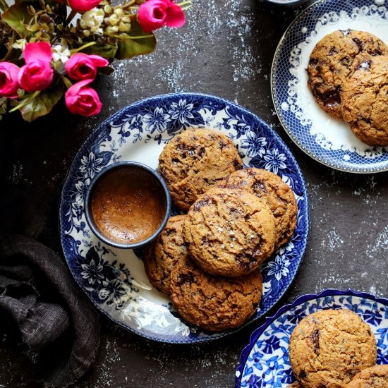 choco chunk besan cookies