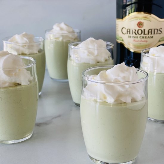 St Patrick’s Day Pudding Shots