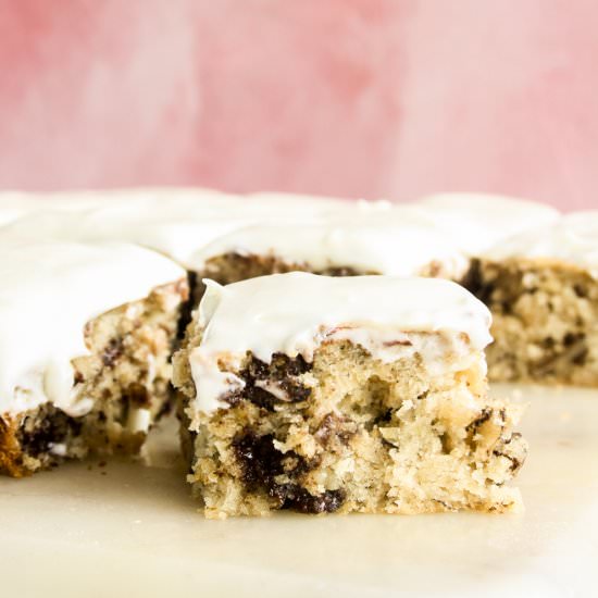 Banana Cake & Cream Cheese Frosting