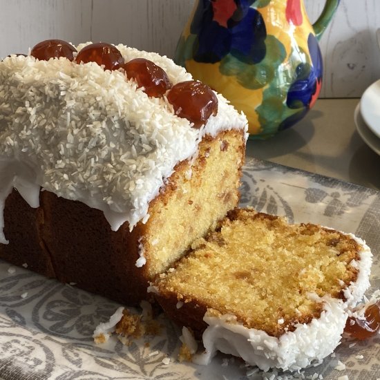 Cherry and Coconut Cake