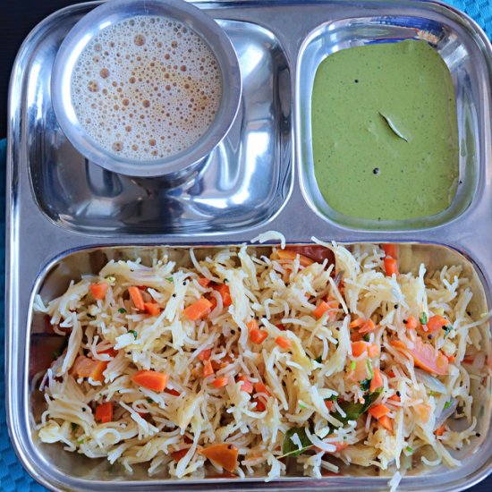 Semiya Upma with Vegetables