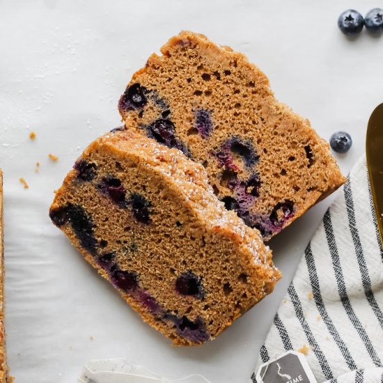 Earl Grey Blueberry Loaf Cake