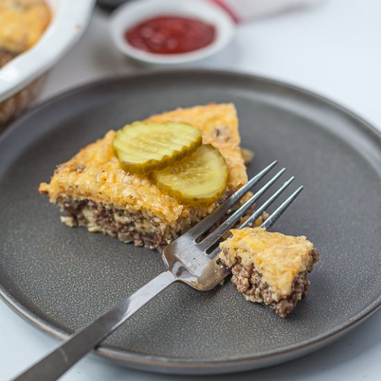 Keto Cheeseburger Pie