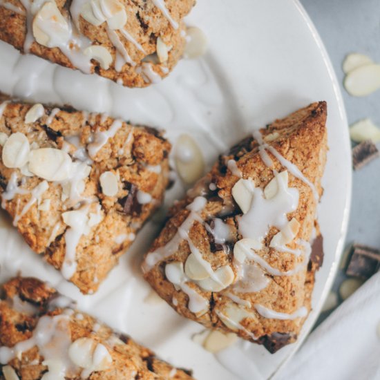 Almond Chocolate Date Scones