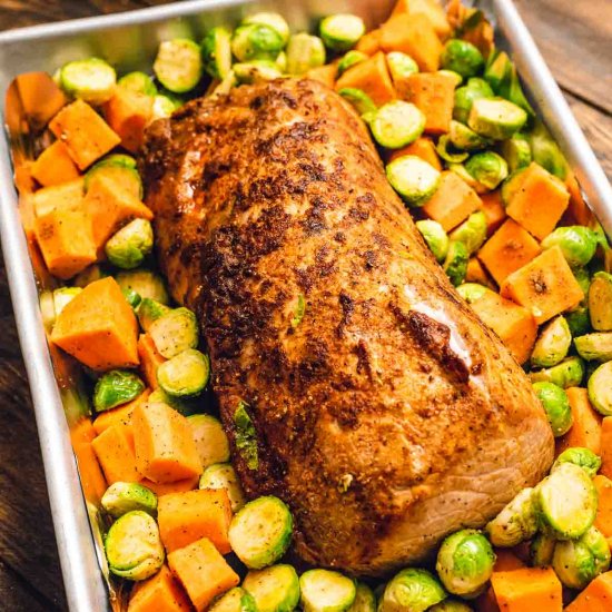 Pork Loin Roast with Vegetables