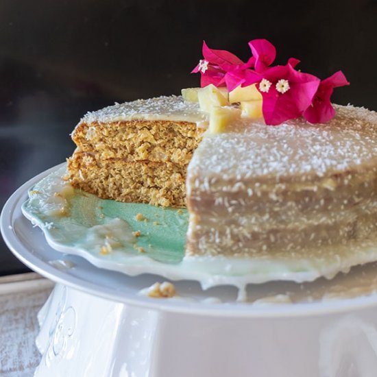 Gluten-Free Coconut Pineapple Cake