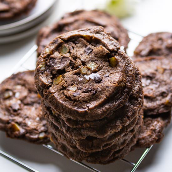 Chocolate Shortbread + Orange