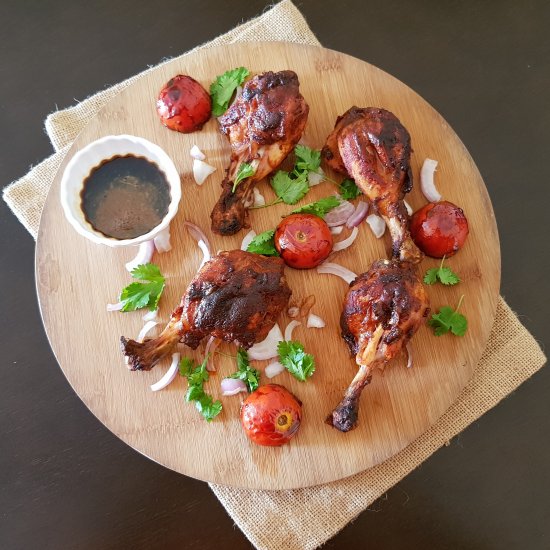 Grilled Coffee Marinated Chicken