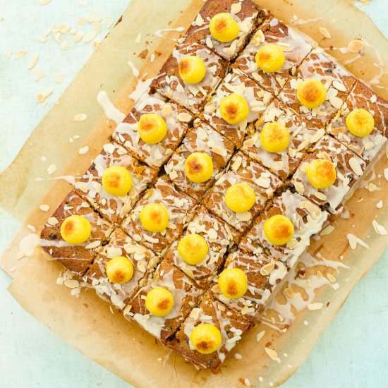 Easy Simnel Cake Traybake