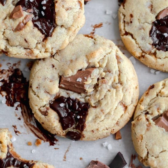 Brown Butter Toffee Cookies