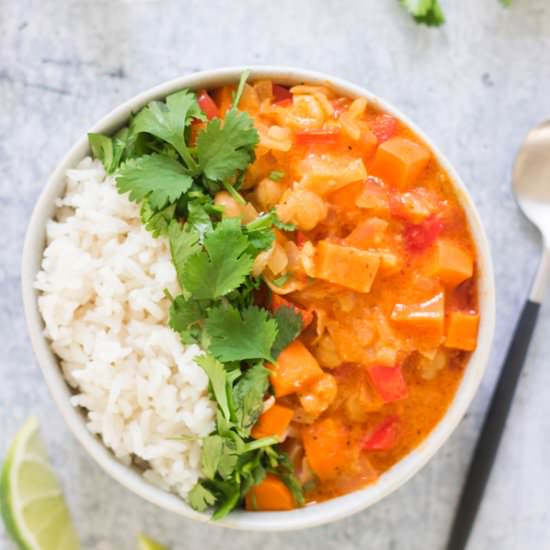 Easy Vegan Sweet Potato Curry