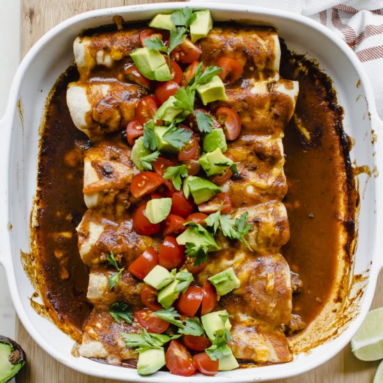 Turkey and Poblano Enchiladas