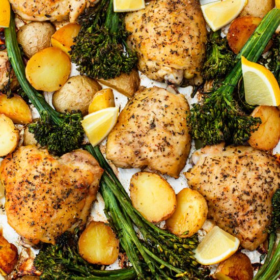 Sheet Pan Lemon Garlic Chicken