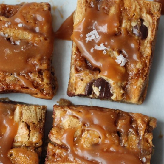 Miso Caramel Brown Butter Blondies