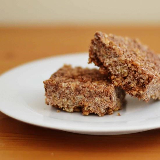 Healthy Choc Rice Crackle Slice