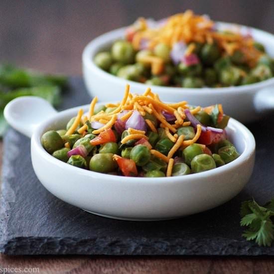 Indian Green Peas Chaat Recipe