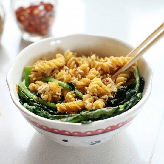 Pasta with Minced Tofu /Asian-style