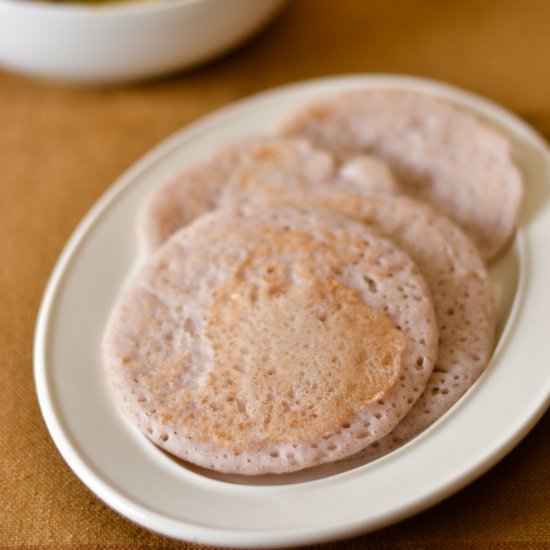 Fluffy, rice and coconut pancakes