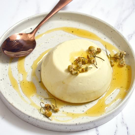 Honey Chamomile Panna Cotta