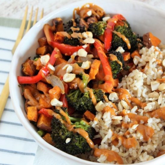 Roasted Veggie Grain Bowls