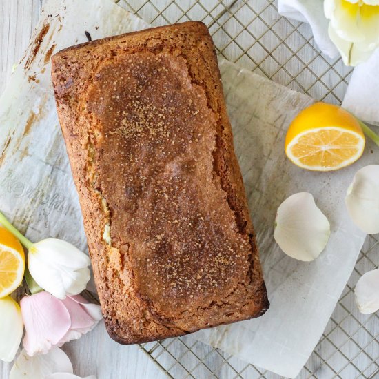 Lemon Curd Cheesecake Poundcake