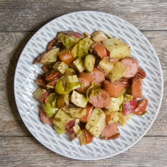 Smoked Sausage Sheet Pan Meal