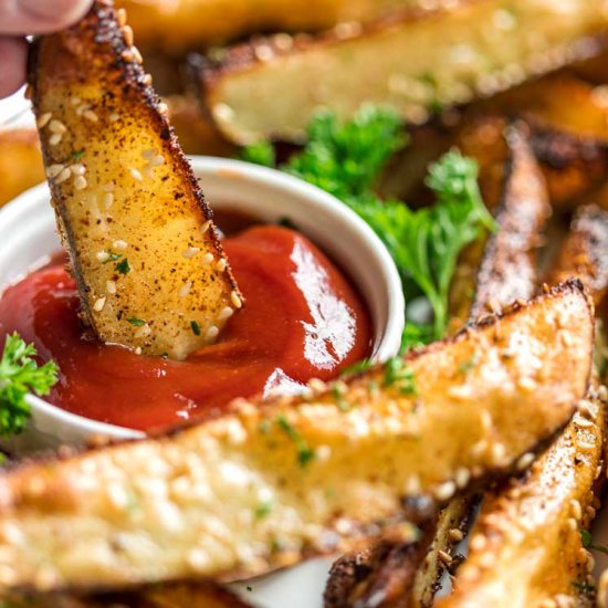 Mom’s Baked Potato Wedges