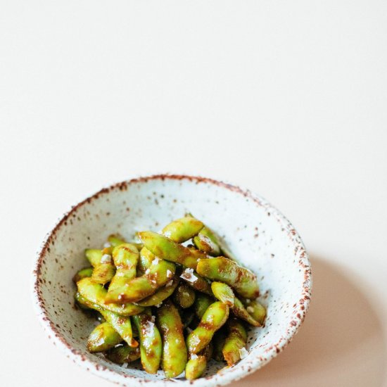 Sweet and Spicy Miso Edamame