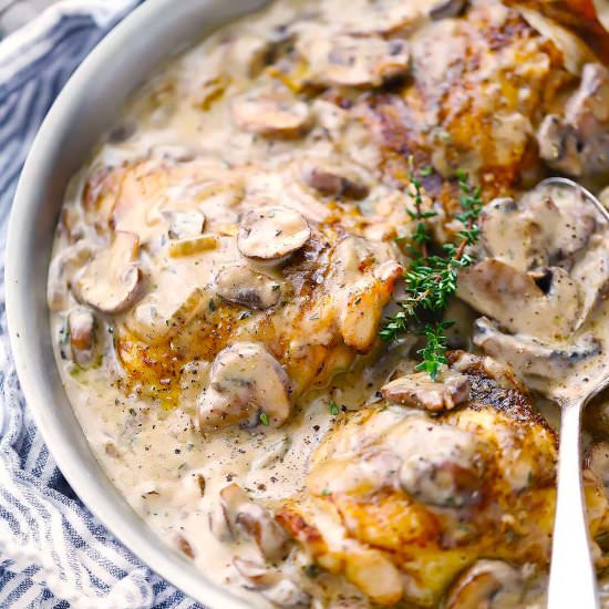 Creamy Chicken and Mushrooms