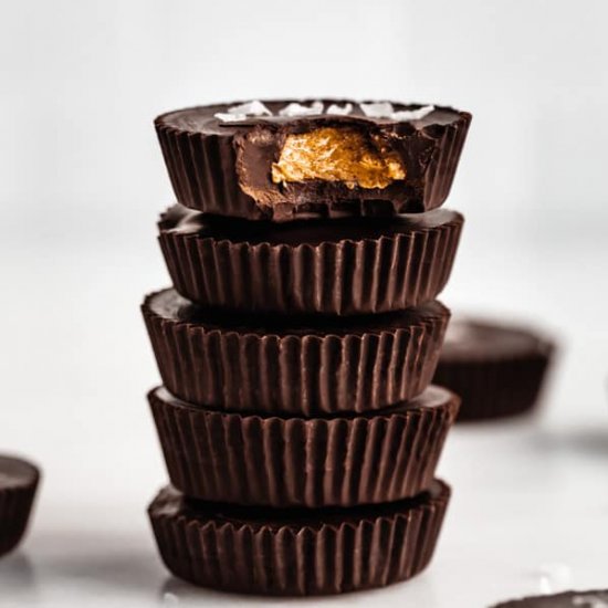 Dark Chocolate Almond Butter Cups