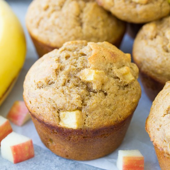 Apple Banana Muffins