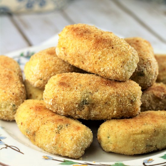 Baked Mashed Potato Croquettes