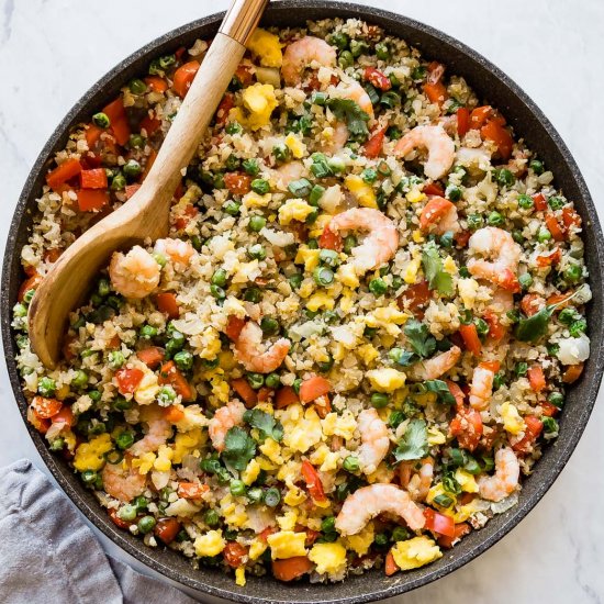 Cauliflower Shrimp Fried Rice