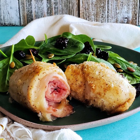 Ham & Cheese Chicken Roll Ups