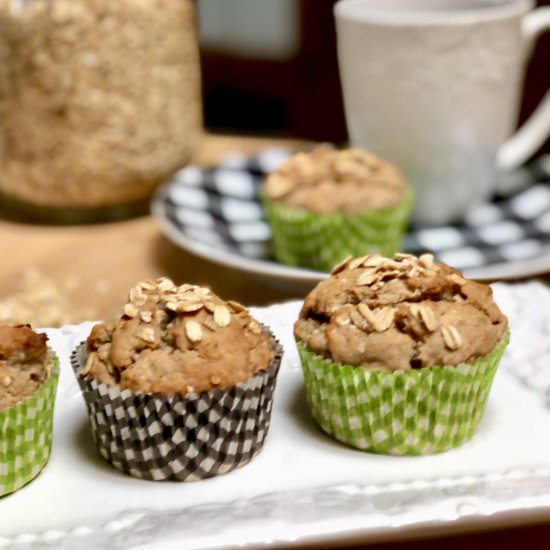 Vegan Oatmeal Muffins