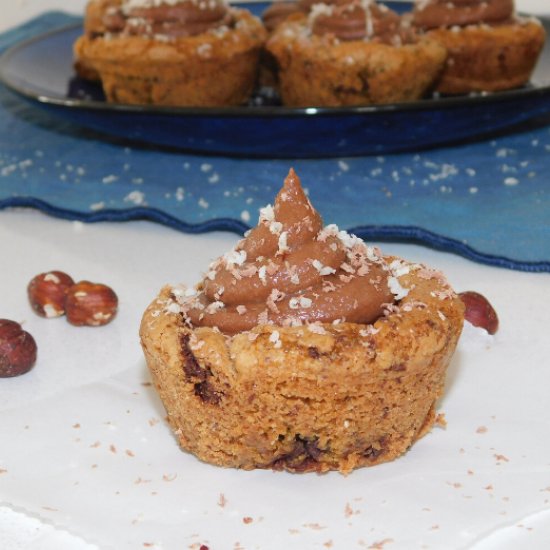 Nutella Cheesecake Cookie Cups