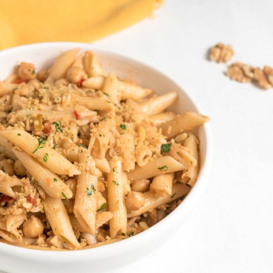 Chickpea and Olive Pasta