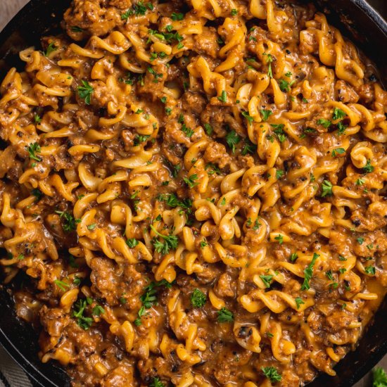 One Pot Vegan Hamburger Helper