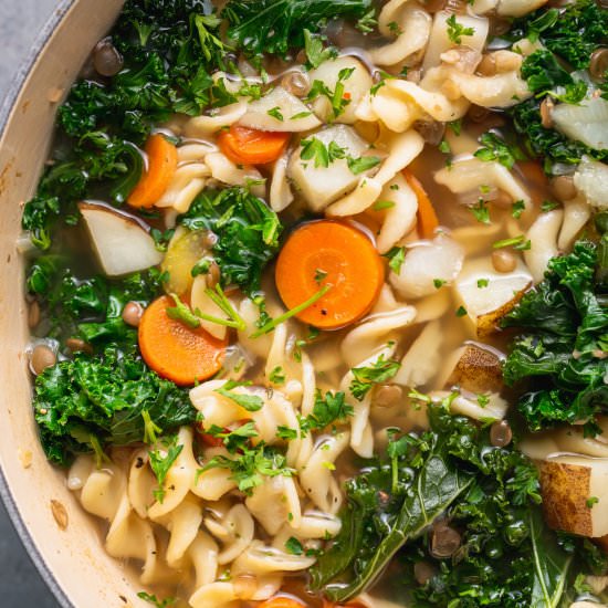 One-Pot Vegetable Noodle Soup