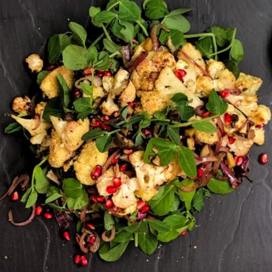 Roasted Cauliflower Salad & Chesnut