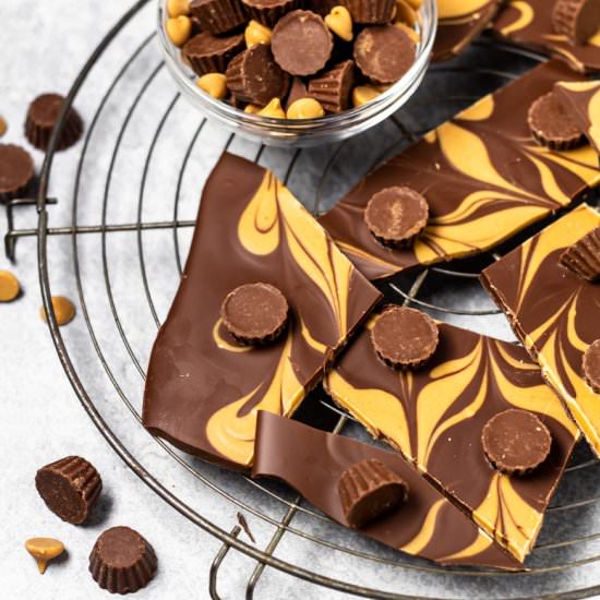 Chocolate Peanut Butter Bark