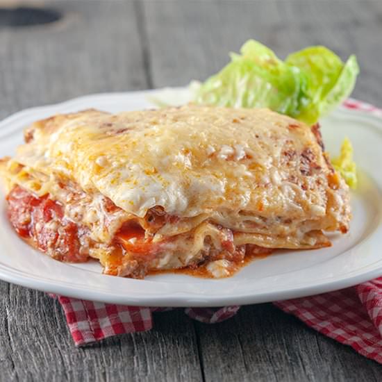 Bolognese lasagna