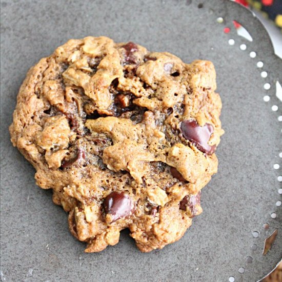 PB Chocolate Chip Oatmeal Cookies