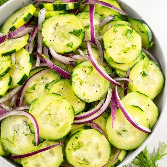 Cucumber Onion Salad