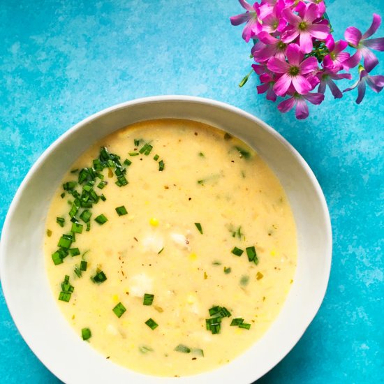 Corn and Crab Bisque