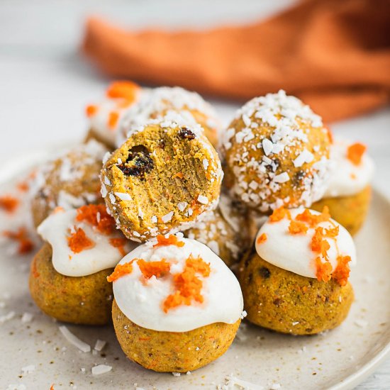 Raw Carrot Cake Truffles