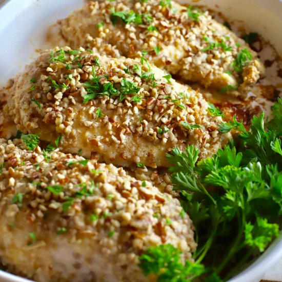 Oven-Baked Pecan Crusted Chicken